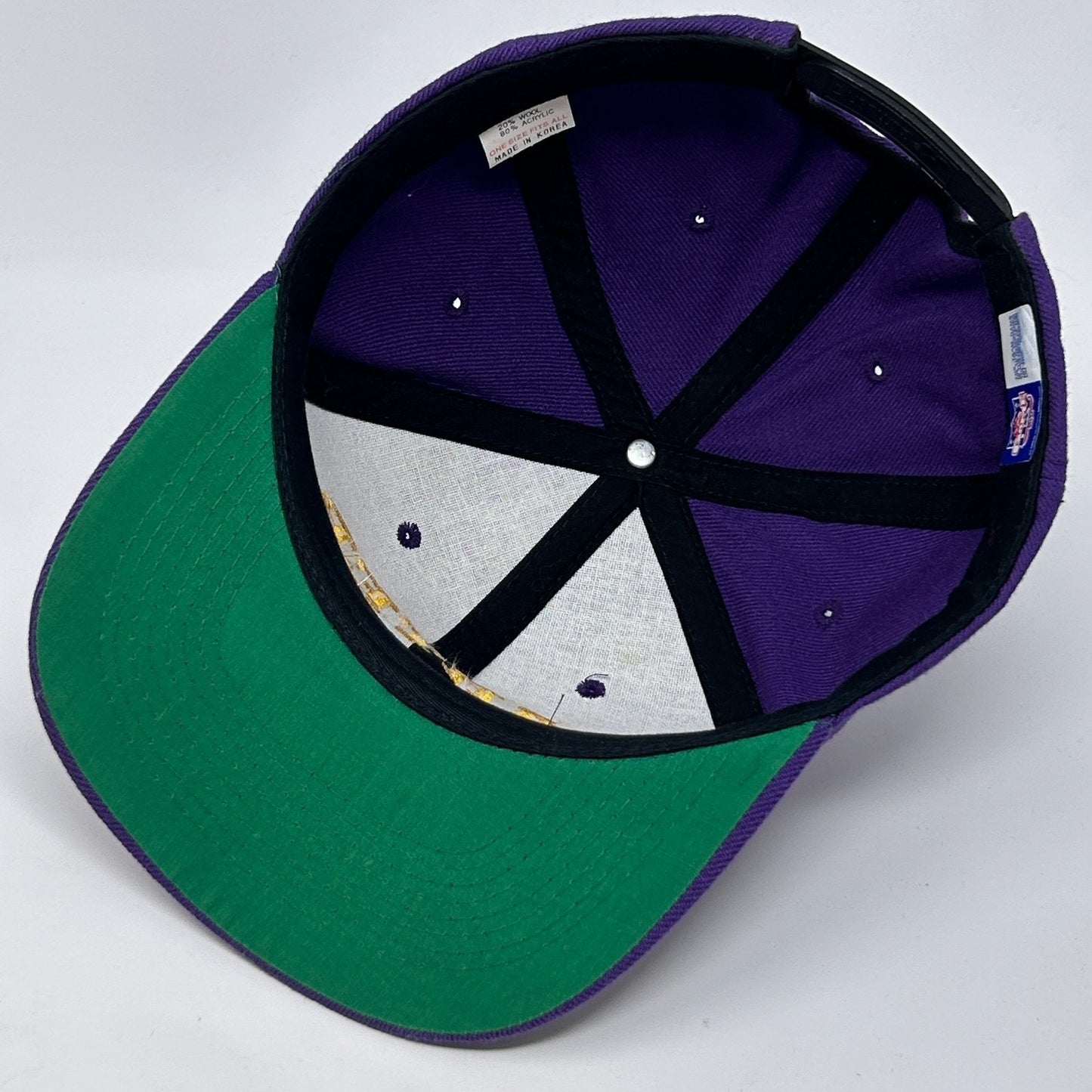 Vintage 90s Minnesota Vikings Cris Carter Hat Baseball Cap Purple NFL Snapback