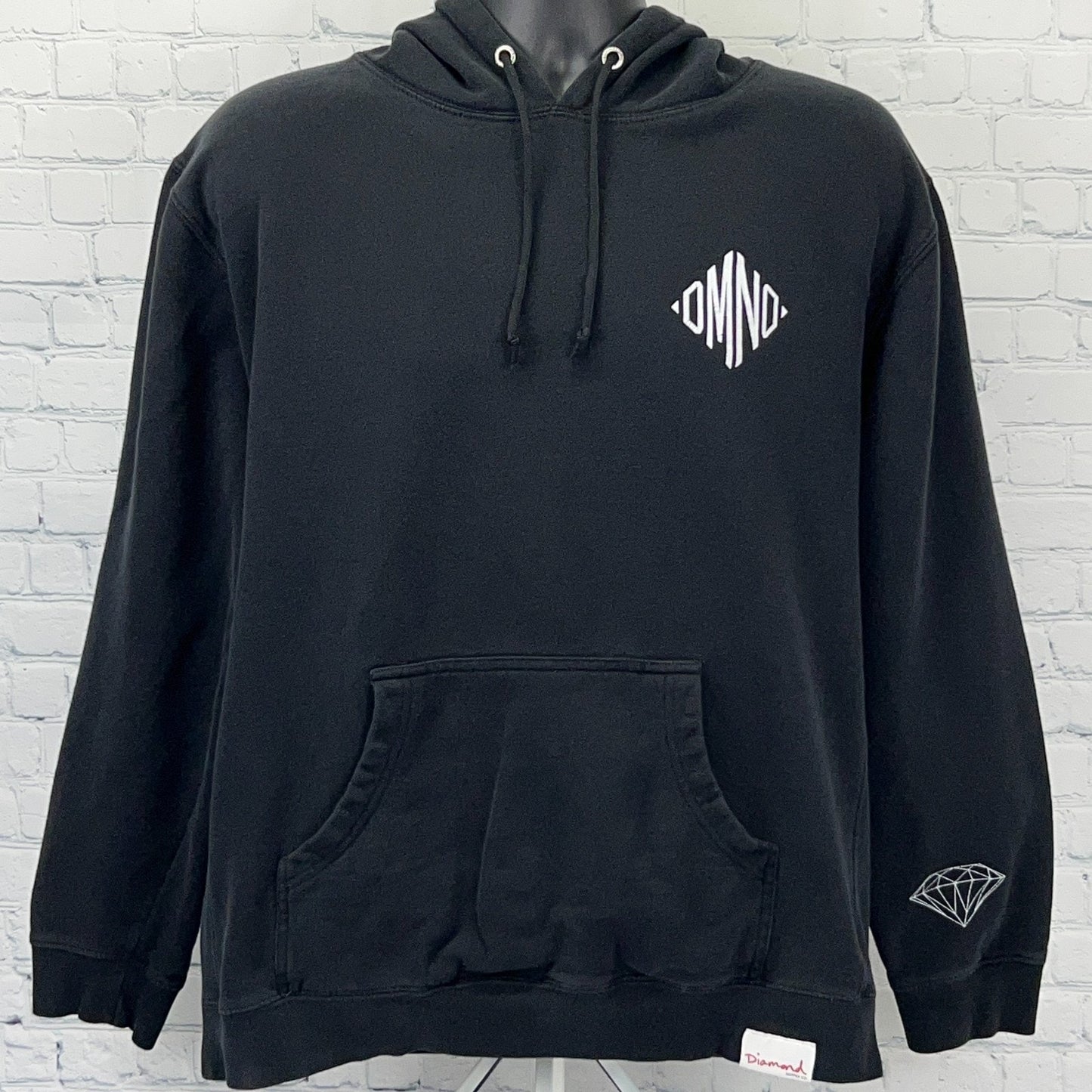 Diamond Supply Co DMND Hoodie XL X-Large Black Hooded Sweatshirt Streetwear