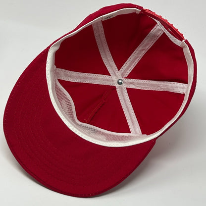 Vintage Missouri The Show Me State Hat Cap Red 80s Snapback 5 Panel Made In USA