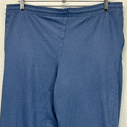 Vintage 90s BUM Equipment Lounge Pajama Pants Football USA Made Blue XL X-Large