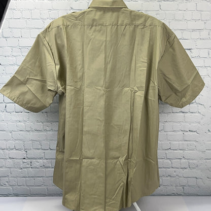 Horace Small Tactical Button Front Shirt Uniform SS Beige Tan Mens 3XL 19 1/2