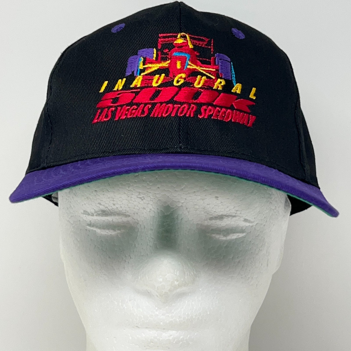 Vintage Las Vegas Motor Speedway 500K Hat Baseball Cap Black IndyCar Snapback