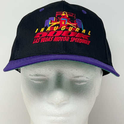 Vintage Las Vegas Motor Speedway 500K Hat Baseball Cap Black IndyCar Snapback