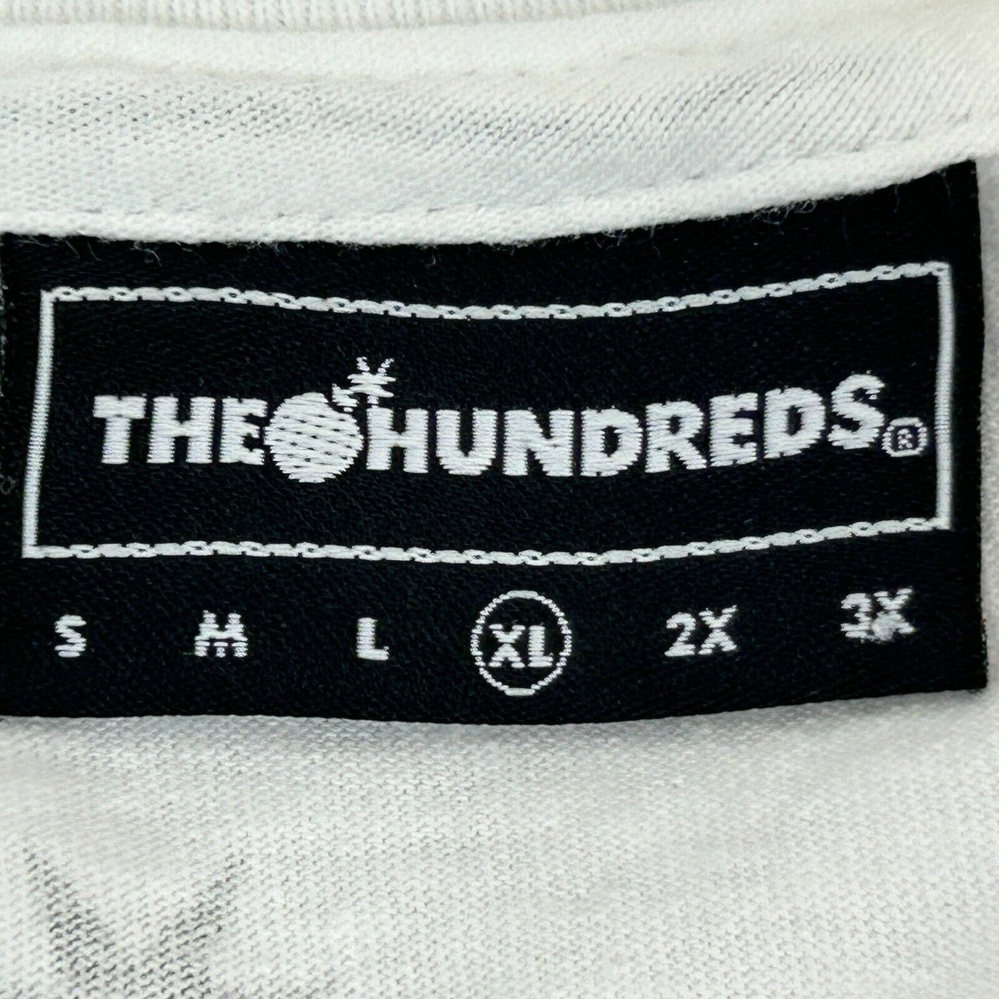 Camiseta de The Hundreds x Mark Dean Veca, talla extragrande, estilo pop art, Adam Bomb, para hombre, color blanco