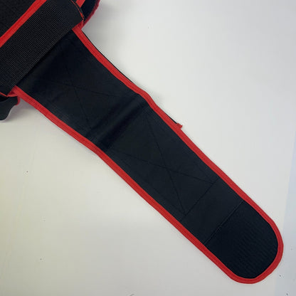 SXC Paintball Pod Pack Harness 4+3+4 (4+7) Black and Red Logo Tournament Belt