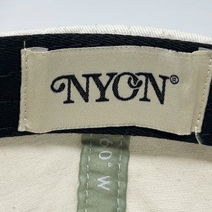 NYON New York Or Nowhere Hat Baseball Cap Dad Strapback Cream Green Embroidered