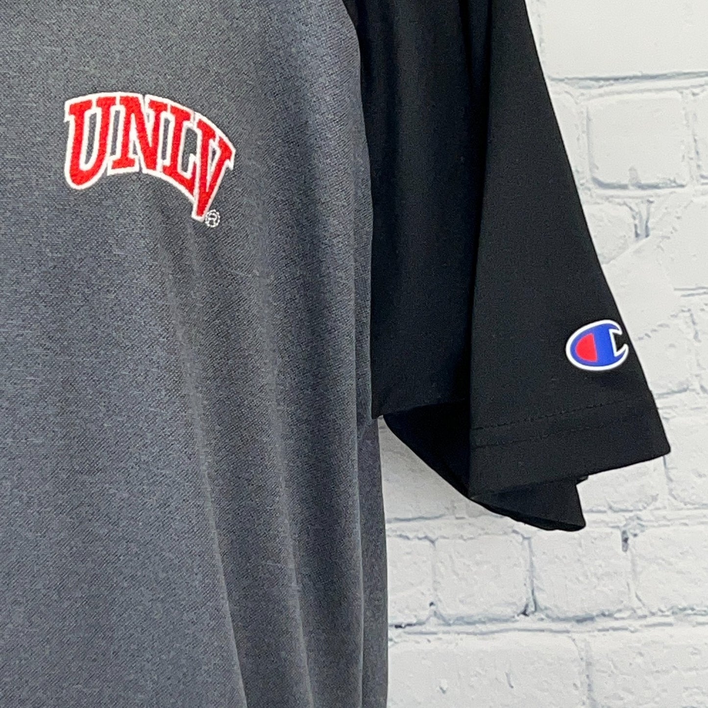 UNLV Rebels Polo Shirt University Nevada Las Vegas Champion Gray Mens L Large