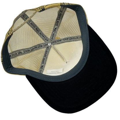 Gorra de béisbol de camionero para caza y pesca de Abby Paffrath, color beige