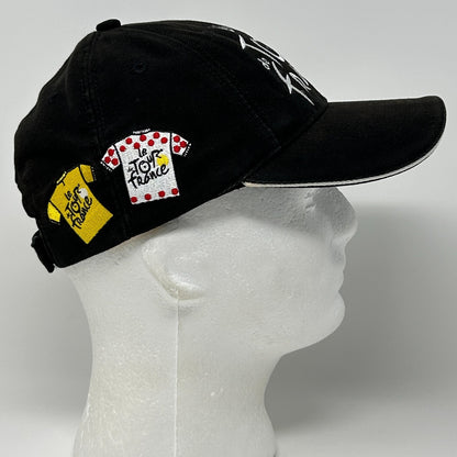 Le Tour de France Hat Baseball Cap Bicycle Race Cycling Cycler Strapback Black