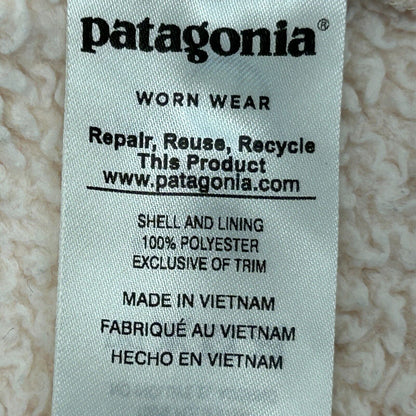 Patagonia Womens Los Gatos 1/4-Zip Fleece Jacket Sweater Cream 25235 Medium