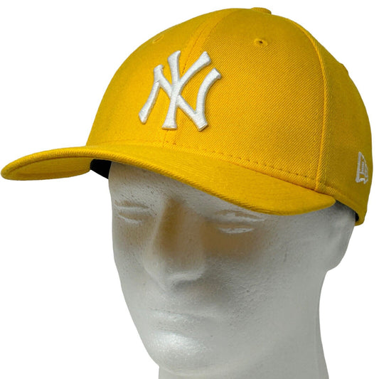 Gorra de béisbol New York Yankees amarilla New Era 39Thirty MLB, talla ajustada M/L