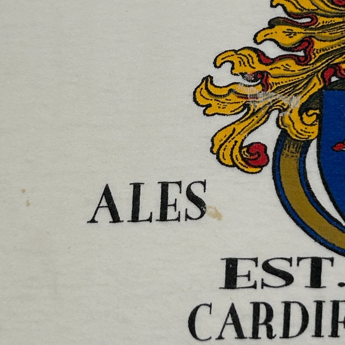 Vintage Prathers Tavern Cardiff Wales T Shirt Mens L Large White 90s Welsh USA