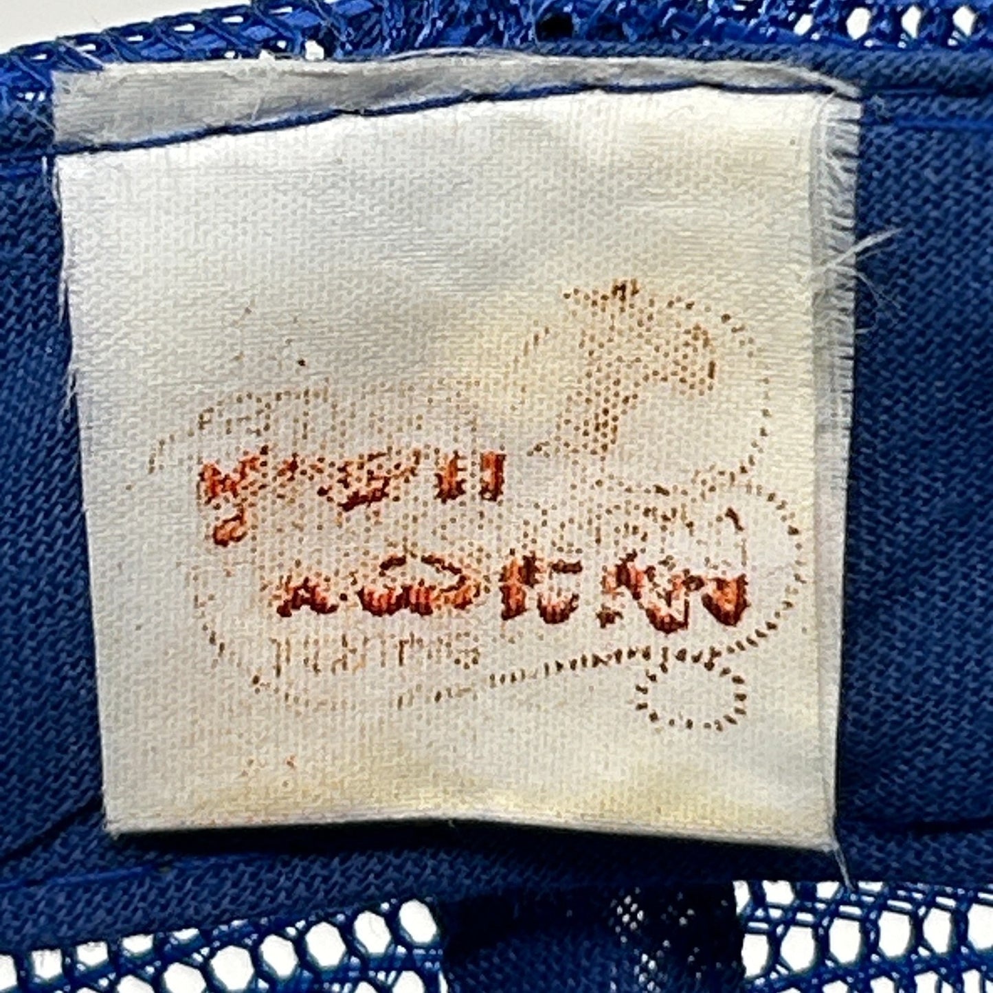 Vintage Top Gun Movie Trucker Hat Cap Blue 80s USN Film Foam Front Mesh Snapback