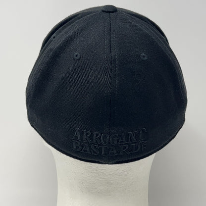 Arrogant Bastard Ale Hat Baseball Cap Stone Brewing Beer Black Flex Fitted L-XL