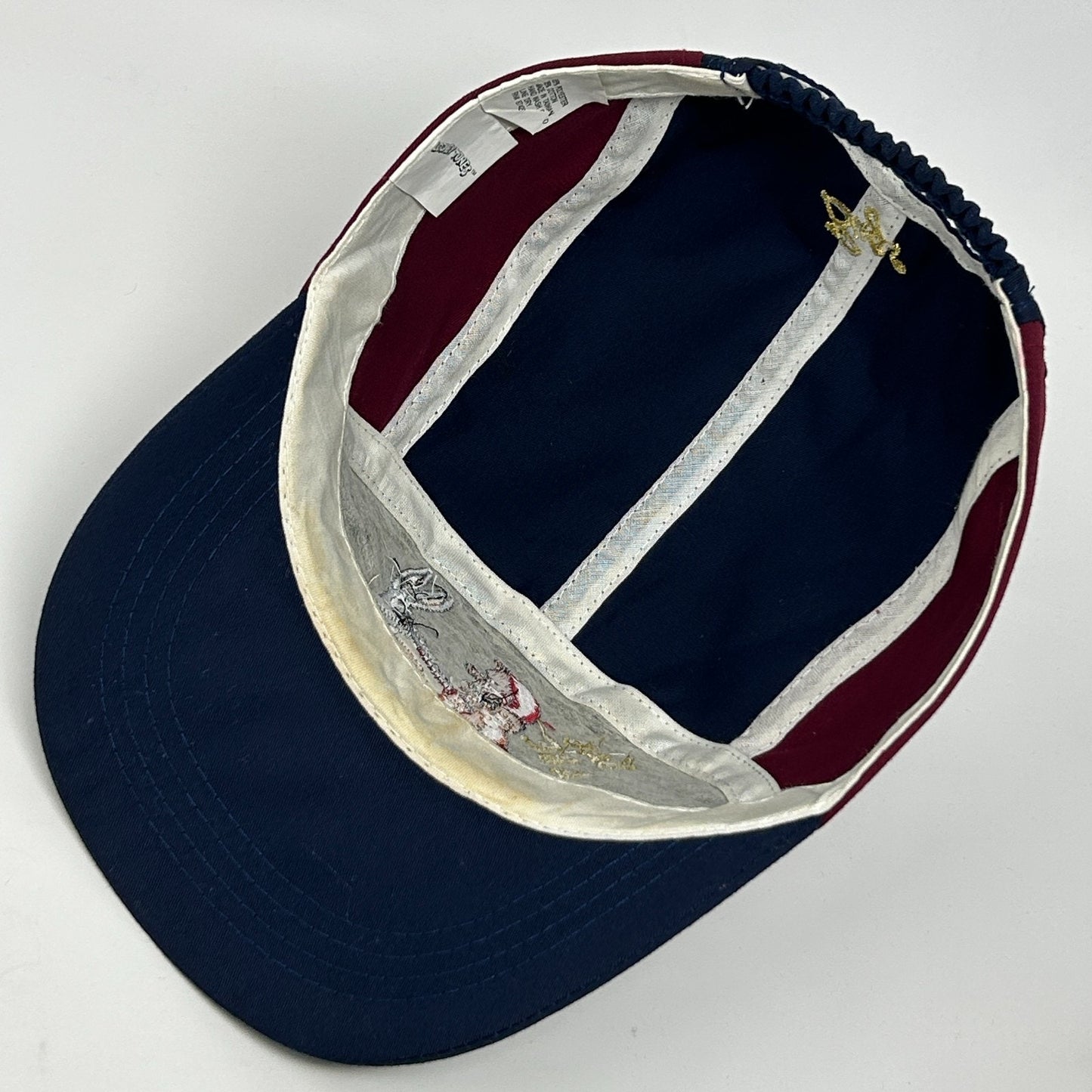 Vintage 90s Bad Hare Day Bugs Bunny Camp Hat Baseball Cap 5 Panel Strapback Blue - Neon Vintage