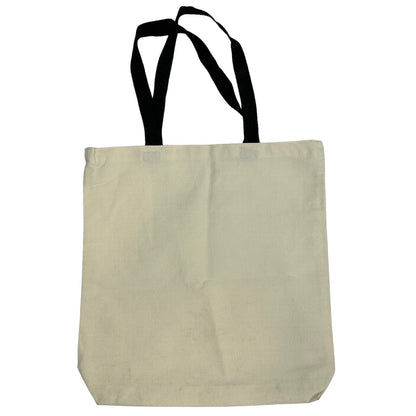 Whatnot Canvas Reusable Bag Handled Shopping Tote Beige 14x14x2.5