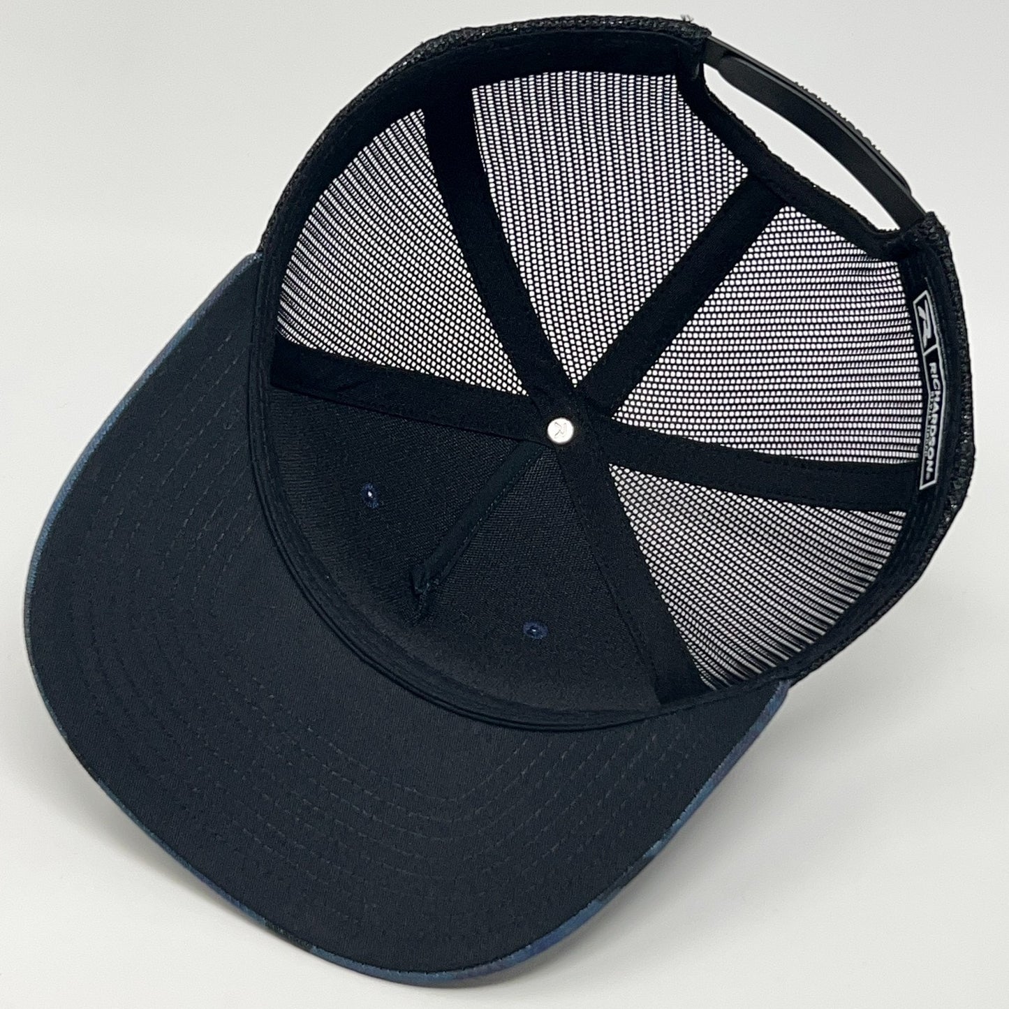 Chevron Trucker Hat Baseball Cap Mesh Snapback Blue Camo Camouflage Gas Stations