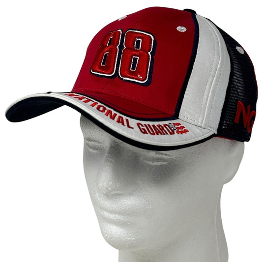 Dale Earnhardt Jr Baseball Hat Cap NASCAR National Guard Motorsports 6 Panel Red