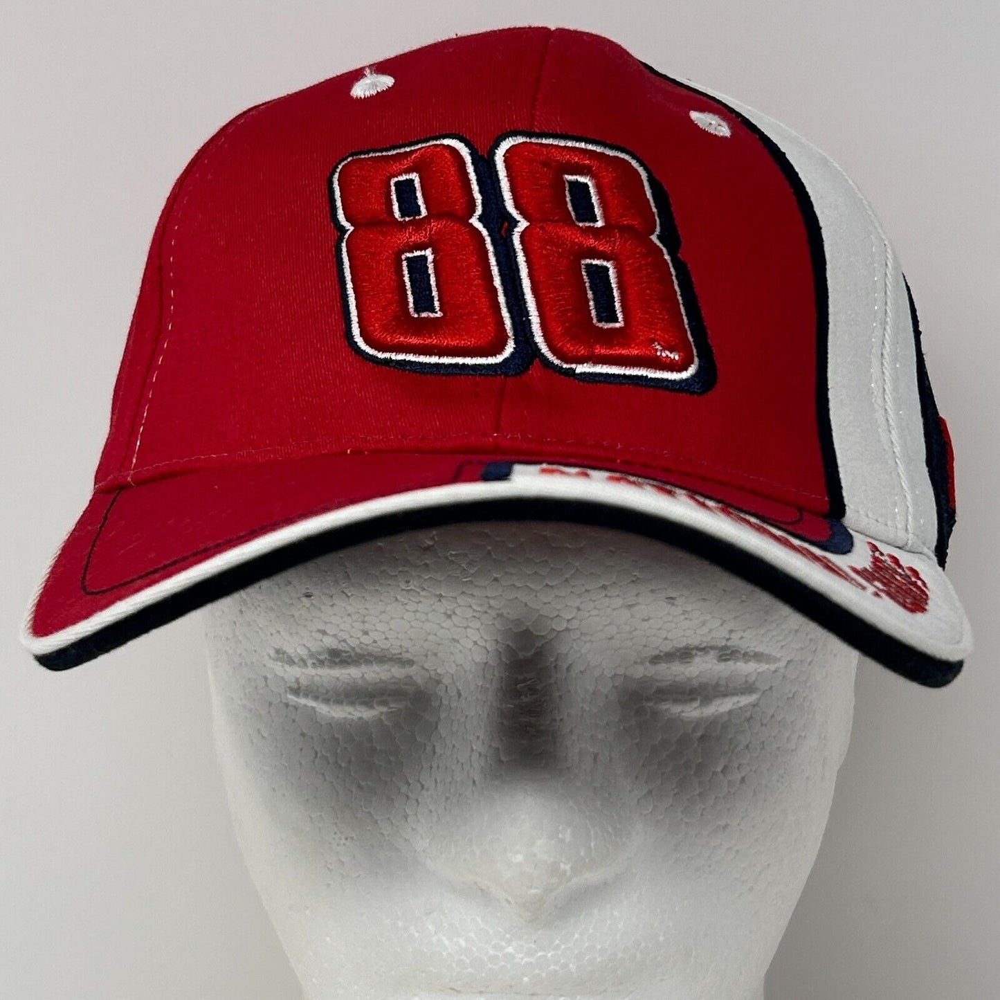 Dale Earnhardt Jr Baseball Hat Cap NASCAR National Guard Motorsports 6 Panel Red