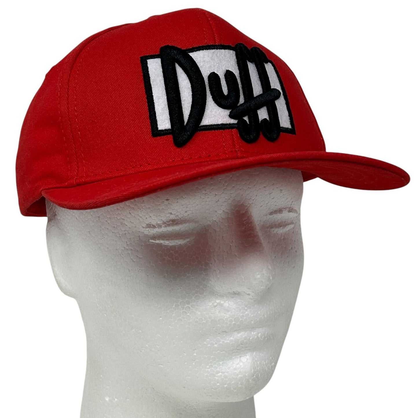 The Simpsons Duff Beer Hat Baseball Cap Duffman Homer Brewery Strapback Red