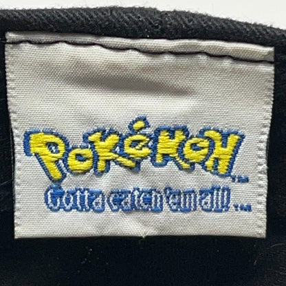 Vintage Pokemon Gengar Pikachu Nintendo Black Strapback Baseball Hat Cap Anime