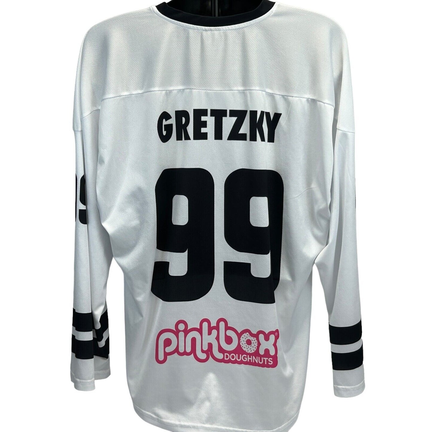 Camiseta de lacrosse NLL de Wayne Gretzky de Las Vegas Desert Dogs, talla extra grande, color blanco para hombre