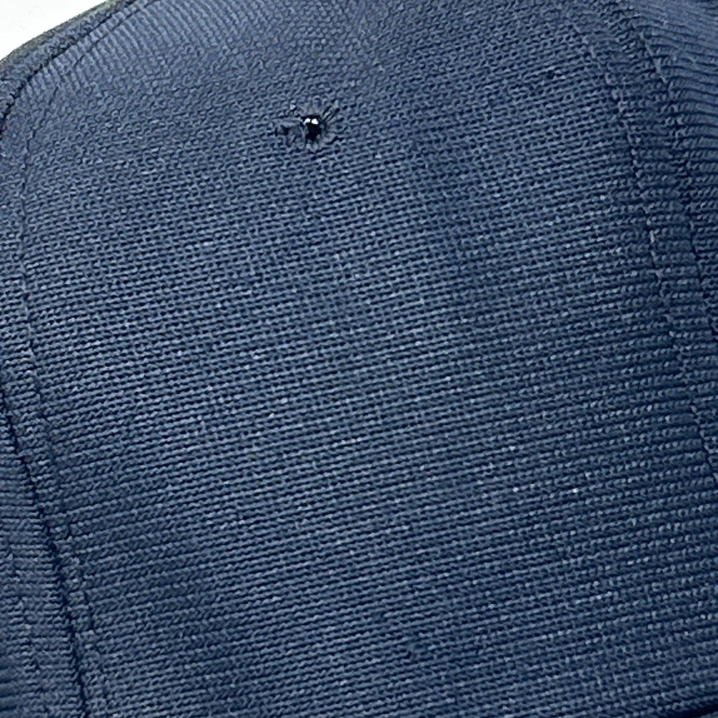 Vintage 80s Solid Blank Hat Baseball Cap Navy Blue Snapback 6 Panel Made In USA