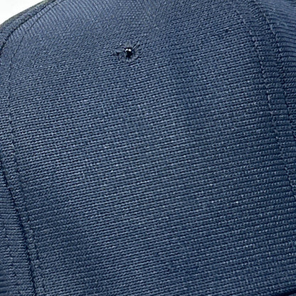 Vintage 80s Solid Blank Hat Baseball Cap Navy Blue Snapback 6 Panel Made In USA