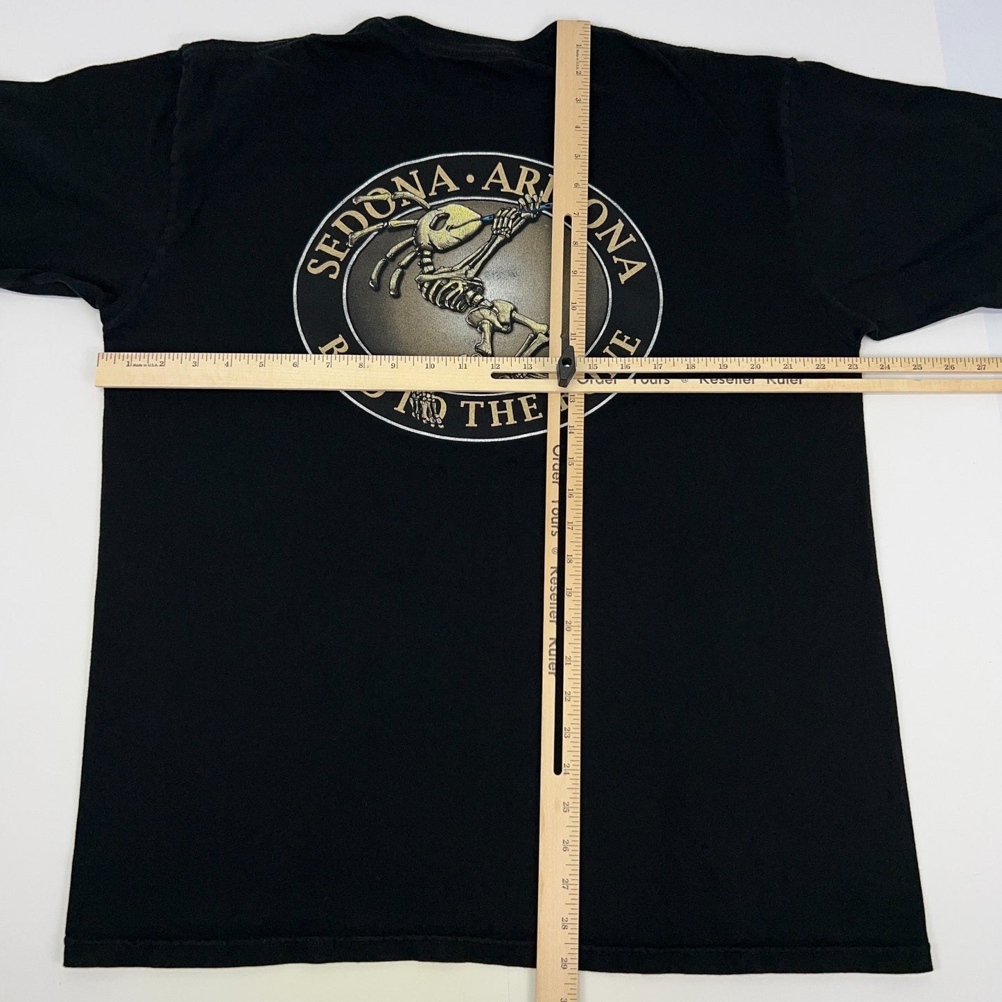 Sedona Arizona Kokopelli Bad To The Bone T Shirt XL X-Large Black Short Sleeve