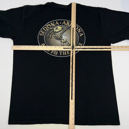 Sedona Arizona Kokopelli Bad To The Bone T Shirt XL X-Large Black Short Sleeve