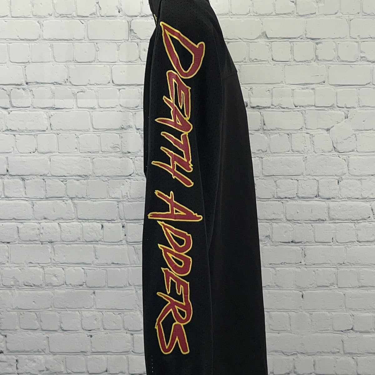 Mishka Death Adders Football Jersey S Small Black Long Sleeve Cobra Snake Shirt