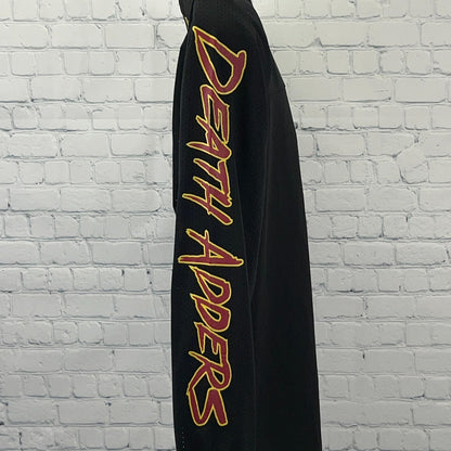 Mishka Death Adders Football Jersey S Small Black Long Sleeve Cobra Snake Shirt