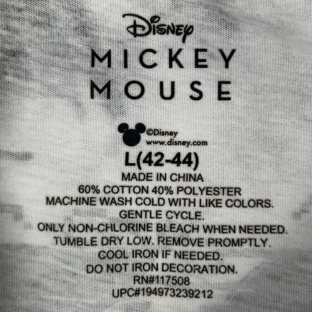 Disney Mickey Mouse True Original 1928 Tie Dye Long Sleeve T-Shirt Mens L Large