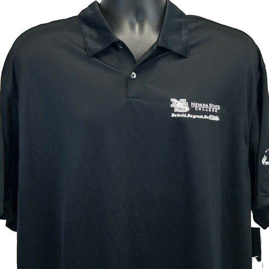 Camiseta polo de la Universidad Estatal de Nevada, talla extragrande, Nike Golf, para hombre, color negro