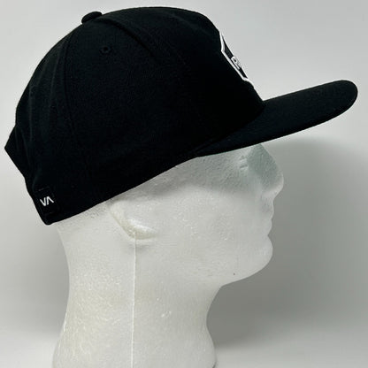 RVCA Hat Baseball Cap PM Tenore Skater Surfer Surfing MMA Snapback Mid Fit Black