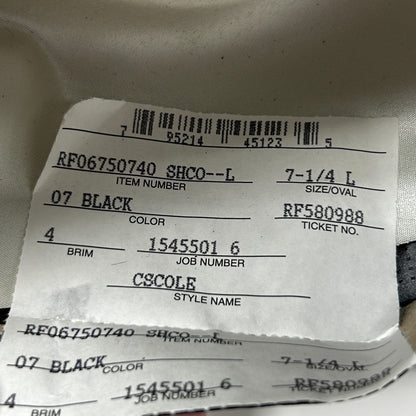 Resistol 6X Beaver Cowboy Hat Western CSCOLE 4 Inch Brim Long Oval Black 7 1/4