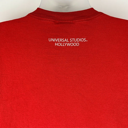 Universal Studios Hollywood Jaws This Bites T Shirt X-Large Long Sleeve Mens Red