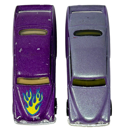 Lot of 2 Purple Passion 1949 Mercury Hot Wheels Diecast Cars Vintage 90s