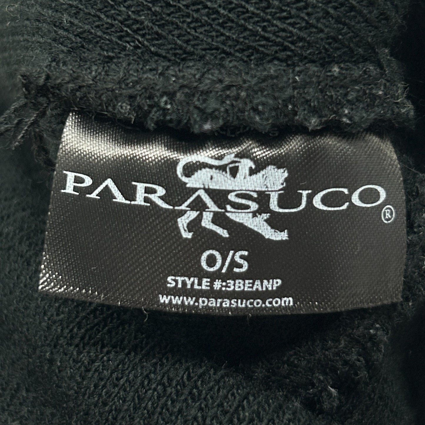 Parasuco Jeans Beanie Winter Hat Toque Streetwear Flip Cuffed Black