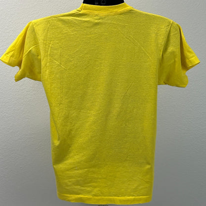 Vintage We Are Not Ashamed Summer Camp T Shirt Mens M Medium Yellow 80s Stand Up