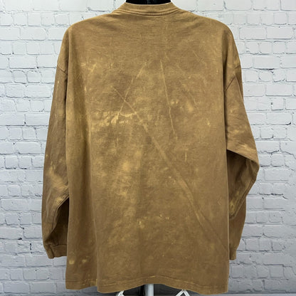 Fashion Nova Hennything Hennessy Cognac Liquor Long Sleeve T Shirt 2XL XXL Brown