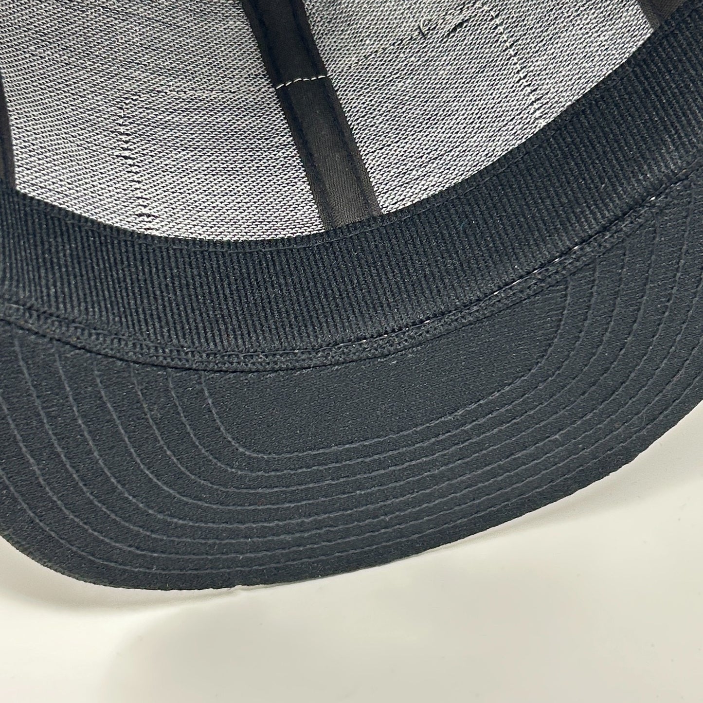 Vintage UWS Football Trucker Hat Cap Black 80s University of Wisconsin Superior