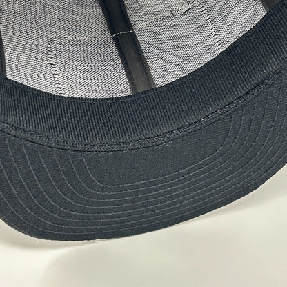 Vintage UWS Football Trucker Hat Cap Black 80s University of Wisconsin Superior