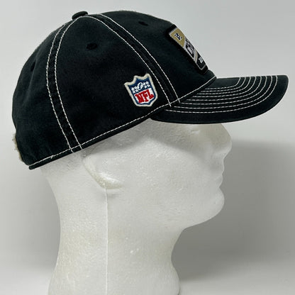 New Orleans Saints 2009 NFC Champions Hat Baseball Cap Reebok Black FlexFit OSFA