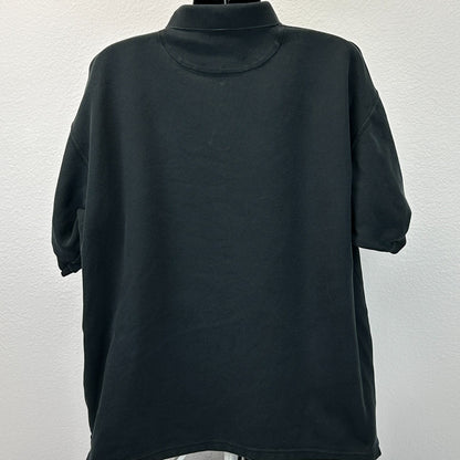 Vintage 90s Las Vegas Thunder Polo Shirt Ice Hockey Short Sleeve Black XXL 2XL