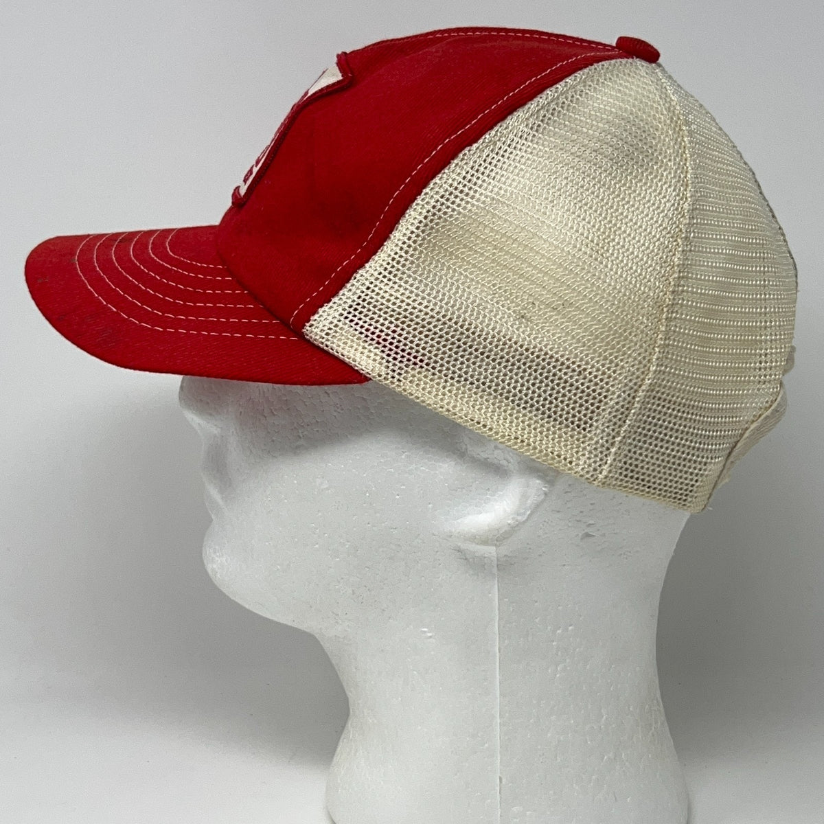 Vintage Hydrotex Lubricants Red Mesh Trucker Hat Baseball Cap Snapback Patch USA