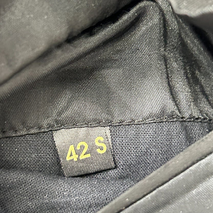 Vintage 90s Kasper Cashmere Blend Double Breasted Overcoat Black 42S 42 Short