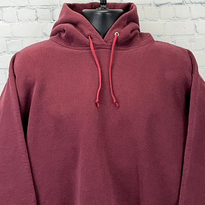 Vintage 90s Missouri Military Academy Hoodie Hooded Sweatshirt USA Red L Large