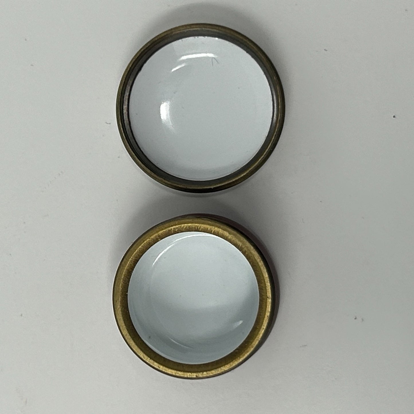 Vintage Halcyon Days Enamel Screw Top Jar "The Gift Is Small" Bilston England