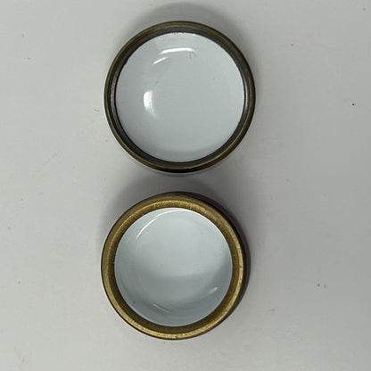 Vintage Halcyon Days Enamel Screw Top Jar "The Gift Is Small" Bilston England